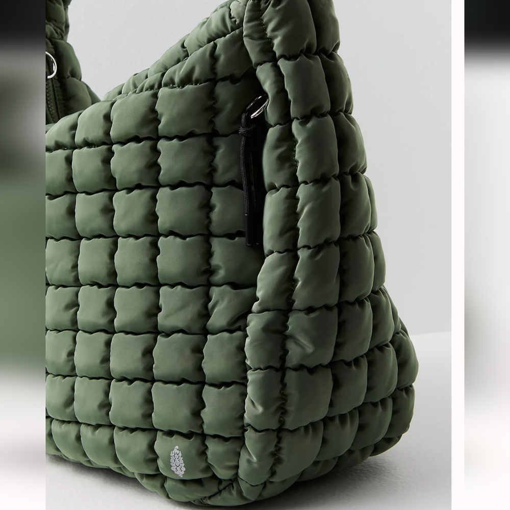 Free People Quilted Carryall in Washed Sage NWT - Picture 6 of 8